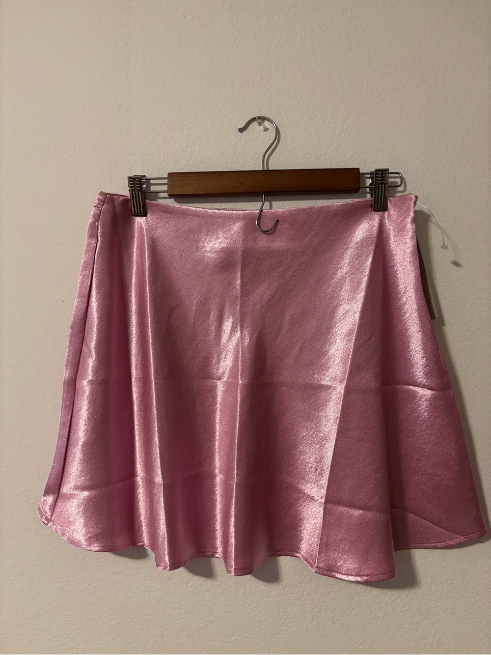 everleigh Shiny Pink Skater Skirt